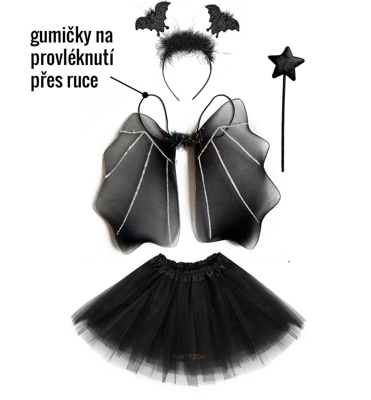 maska kostym netopyra pro deti